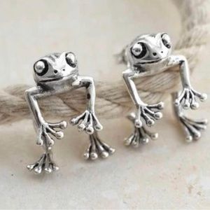 Absolutely Adorable Beautiful Miniature Little Dudes Frog 🐸 Stud Earrings
